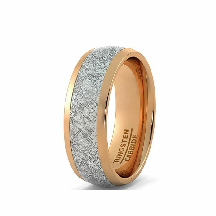 meteorite tungsten rings