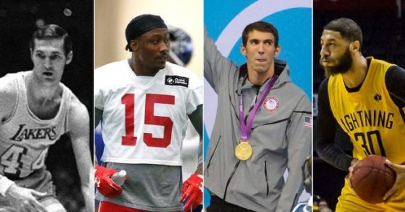 Check out the medals: NFL players try to talk to them in something